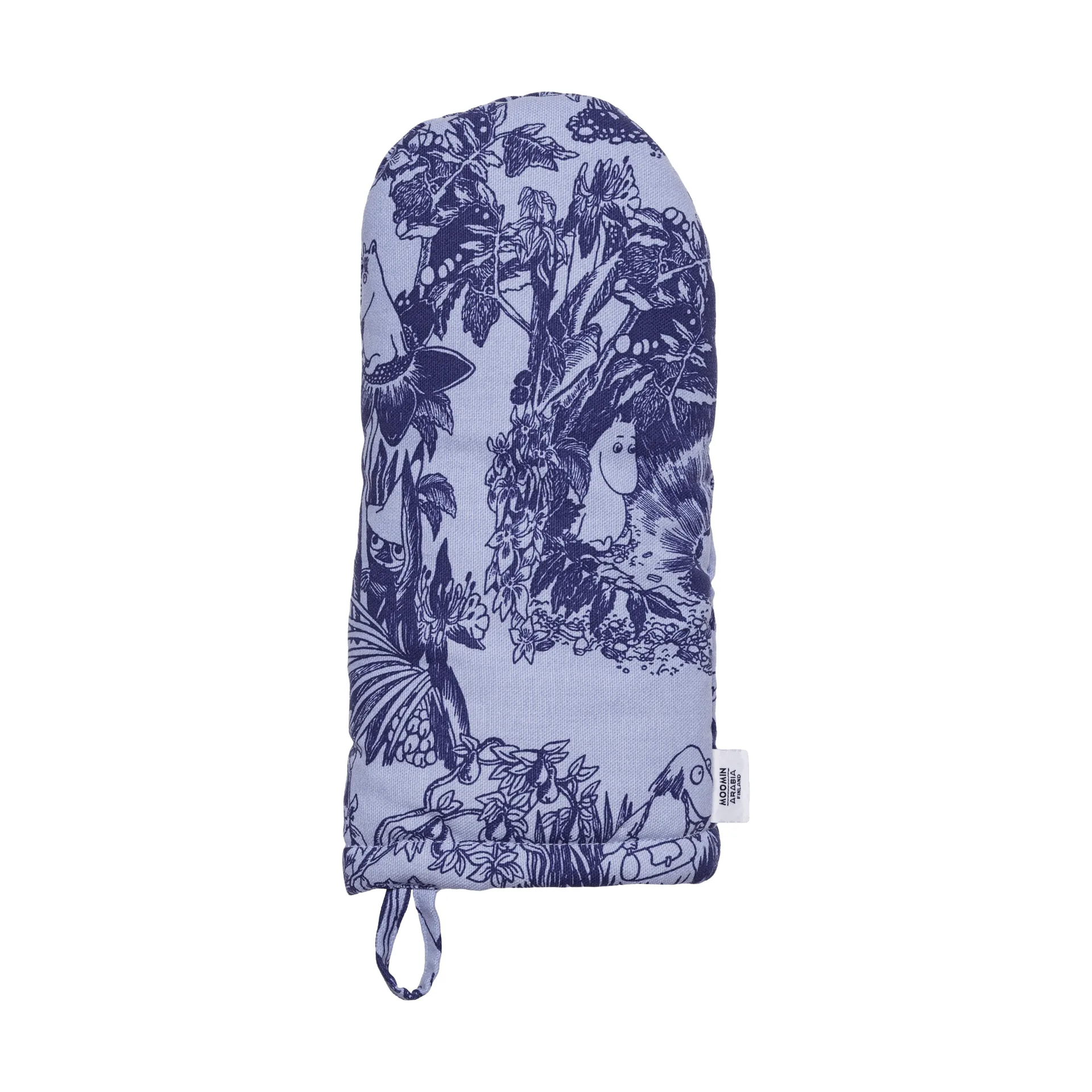 Mystikens skog Mumin oven glove, Blue, 15x34 cm Moomin Arabia