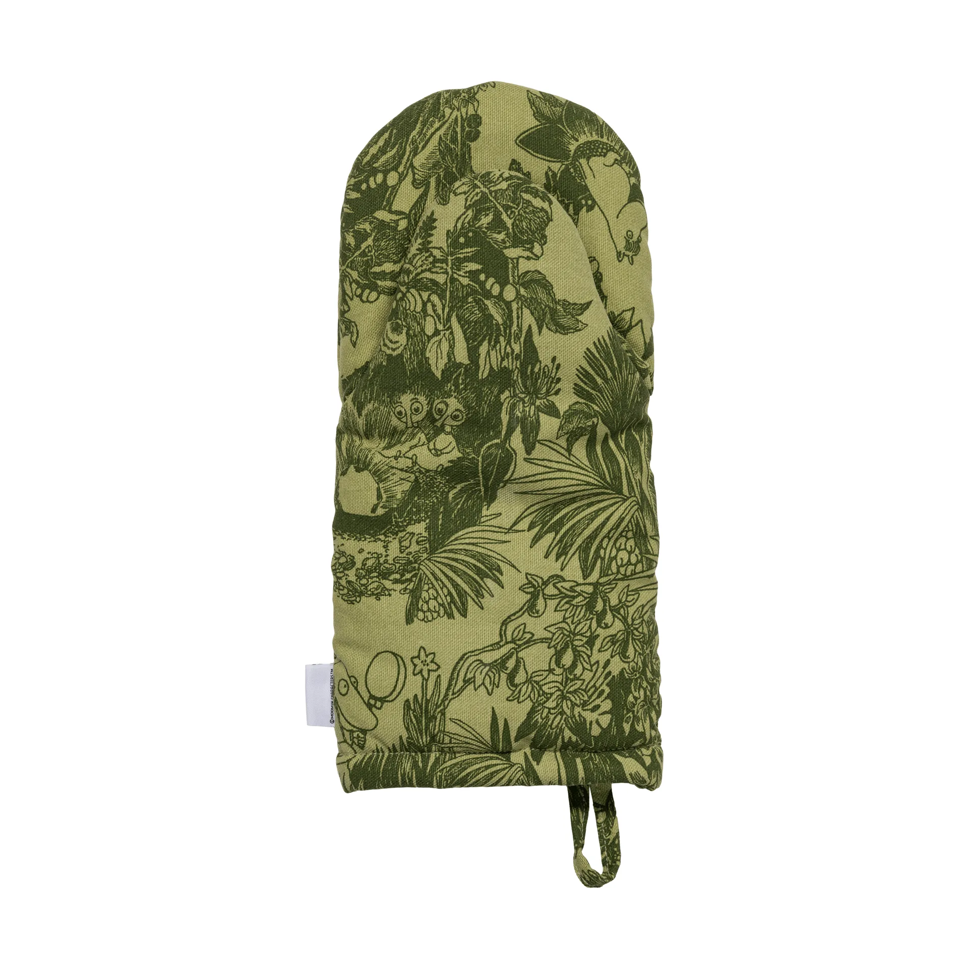 Mystikens skog Mumin oven glove, Green, 15x34 cm Moomin Arabia
