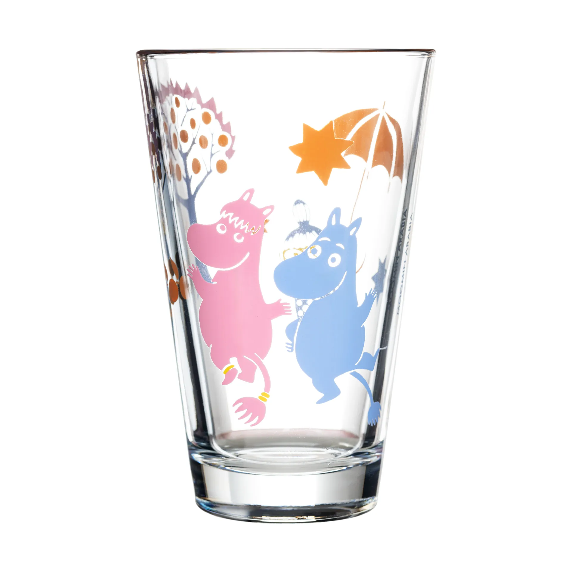 Party Moomin glass 30 cl 2-pack, Clear Moomin Arabia