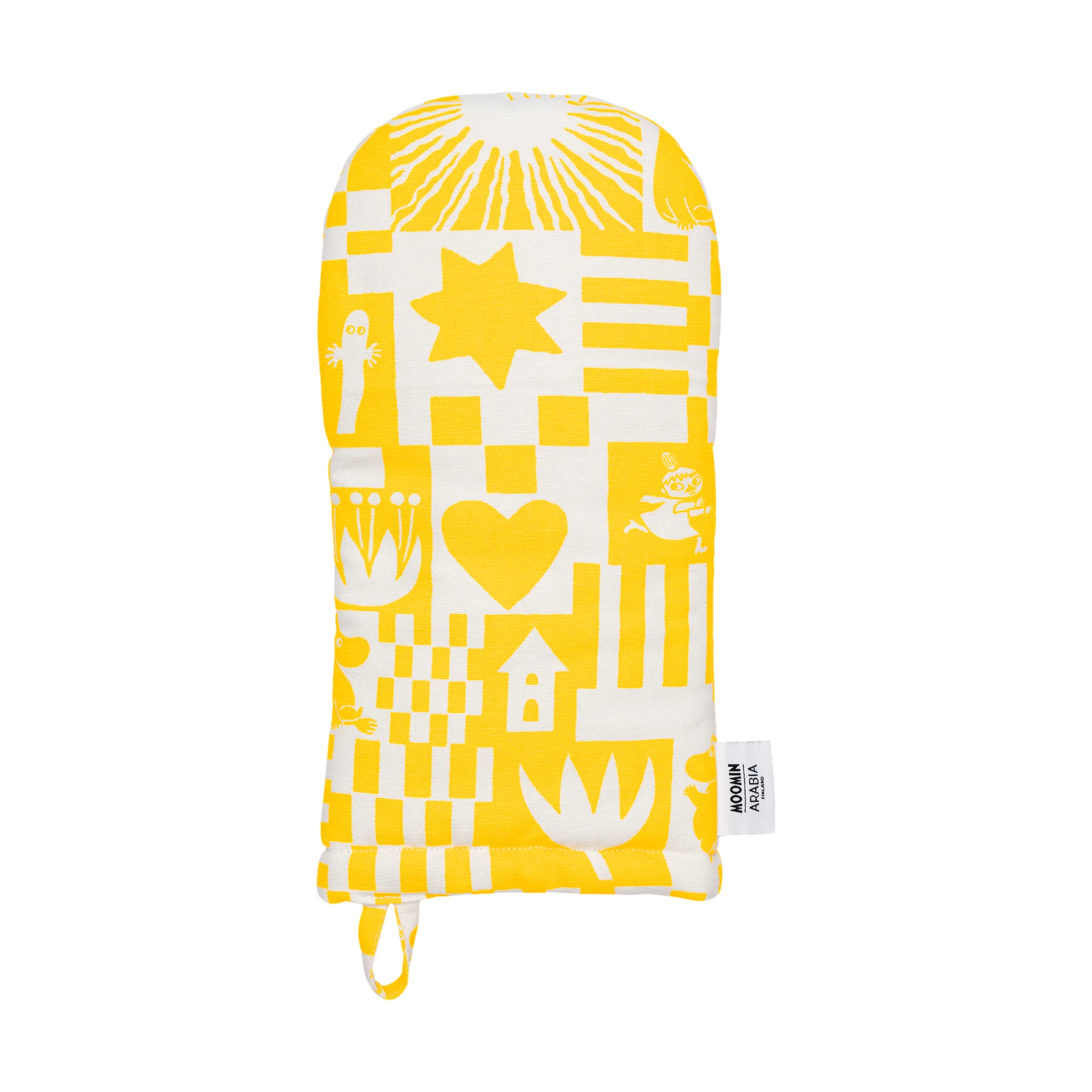 Party Moomin oven mitt 15x34 cm, Yellow Moomin Arabia