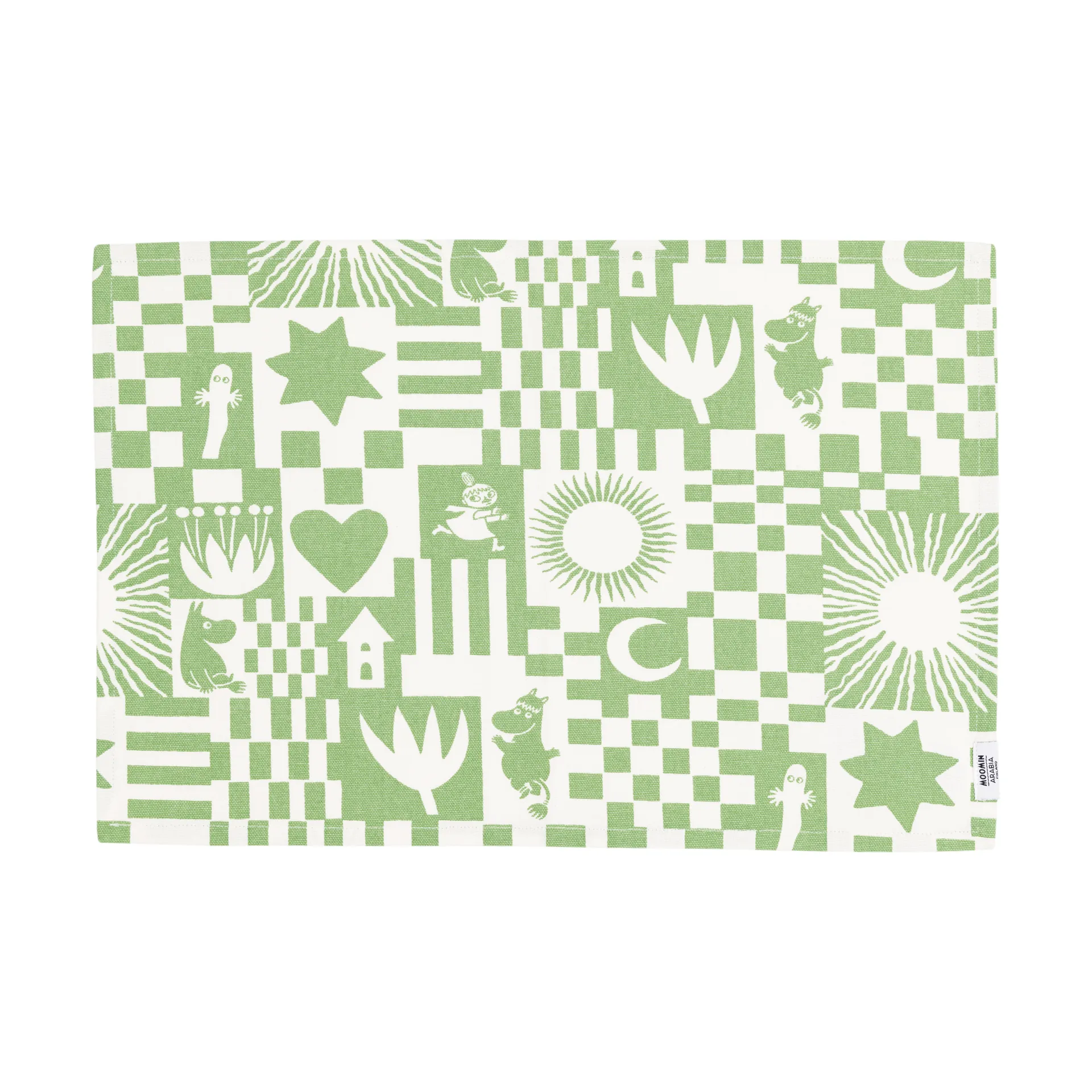 Party Moomin placemat 31x46 cm, Green Moomin Arabia