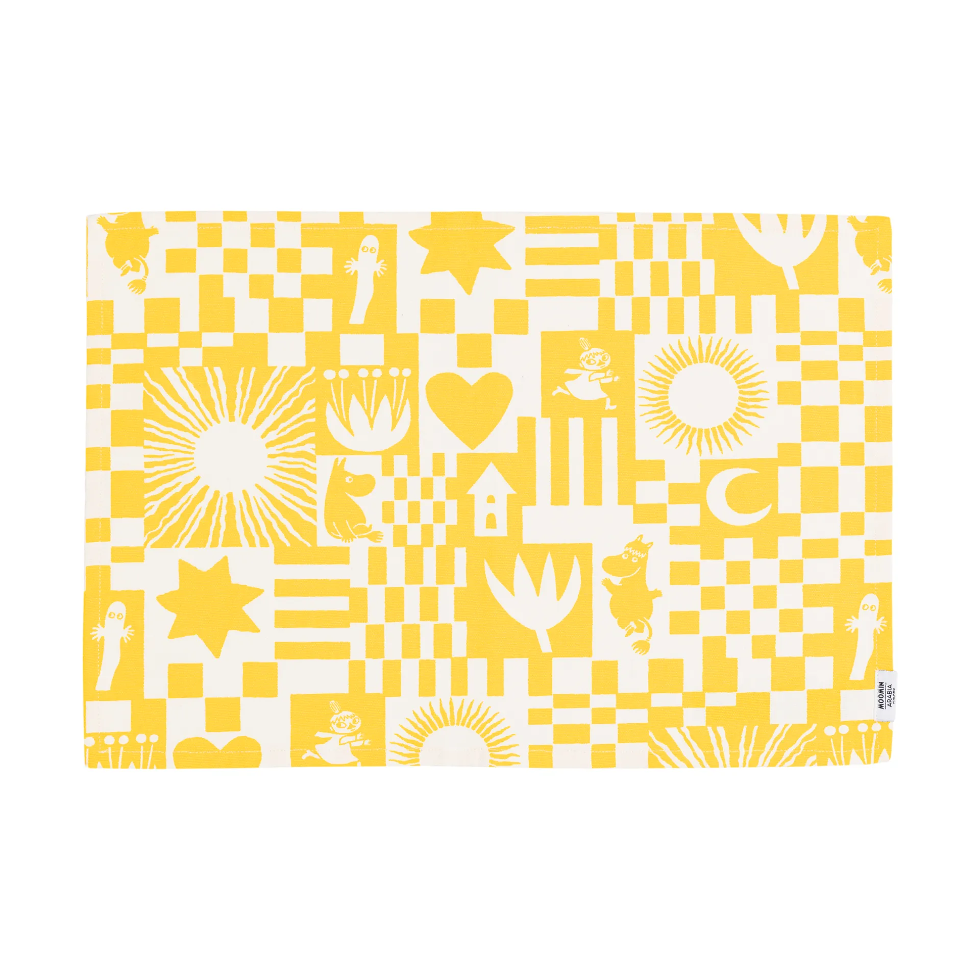 Party Moomin placemat 31x46 cm, Yellow Moomin Arabia