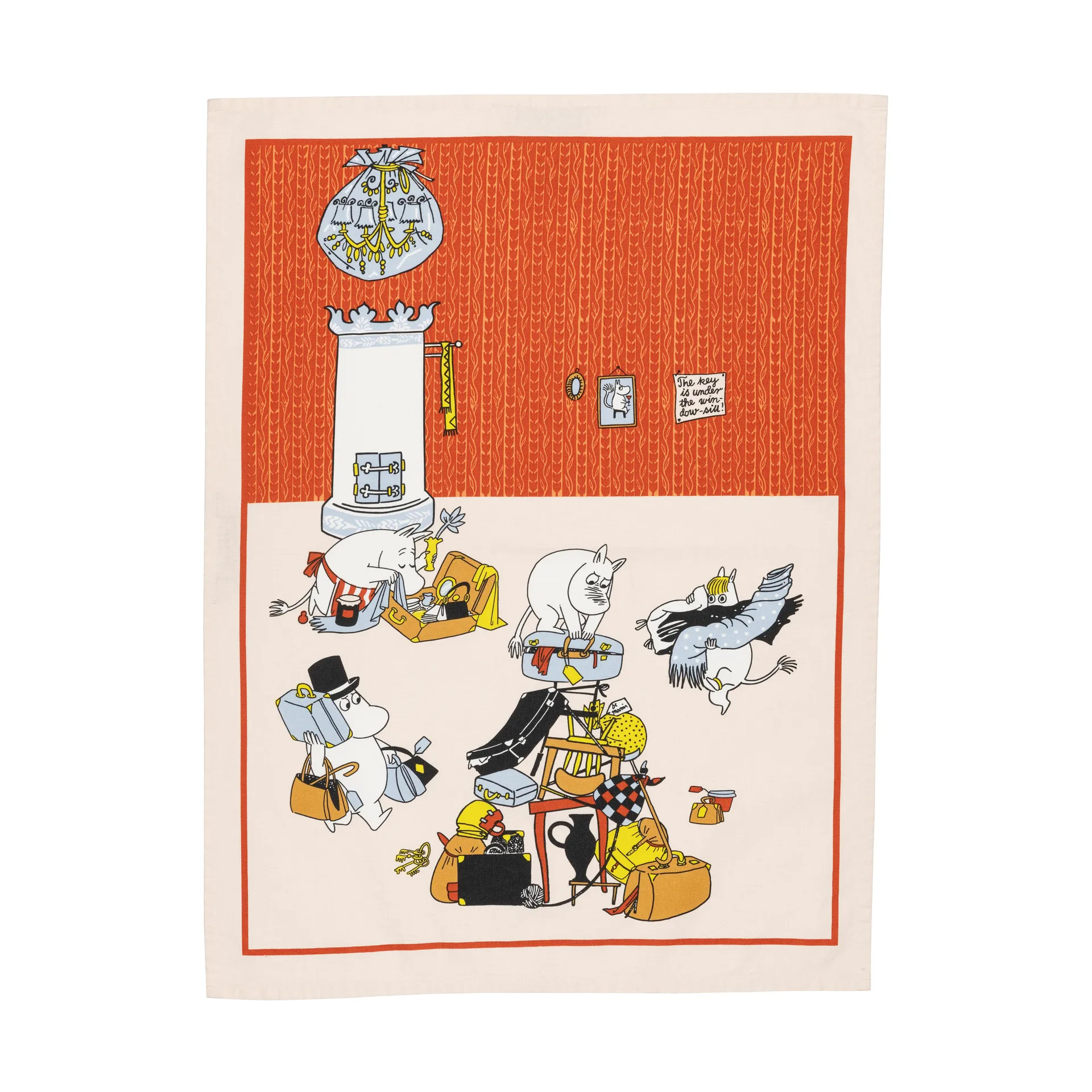 Ready for vacation Moomin kitchen towel, 50x70 cm Moomin Arabia