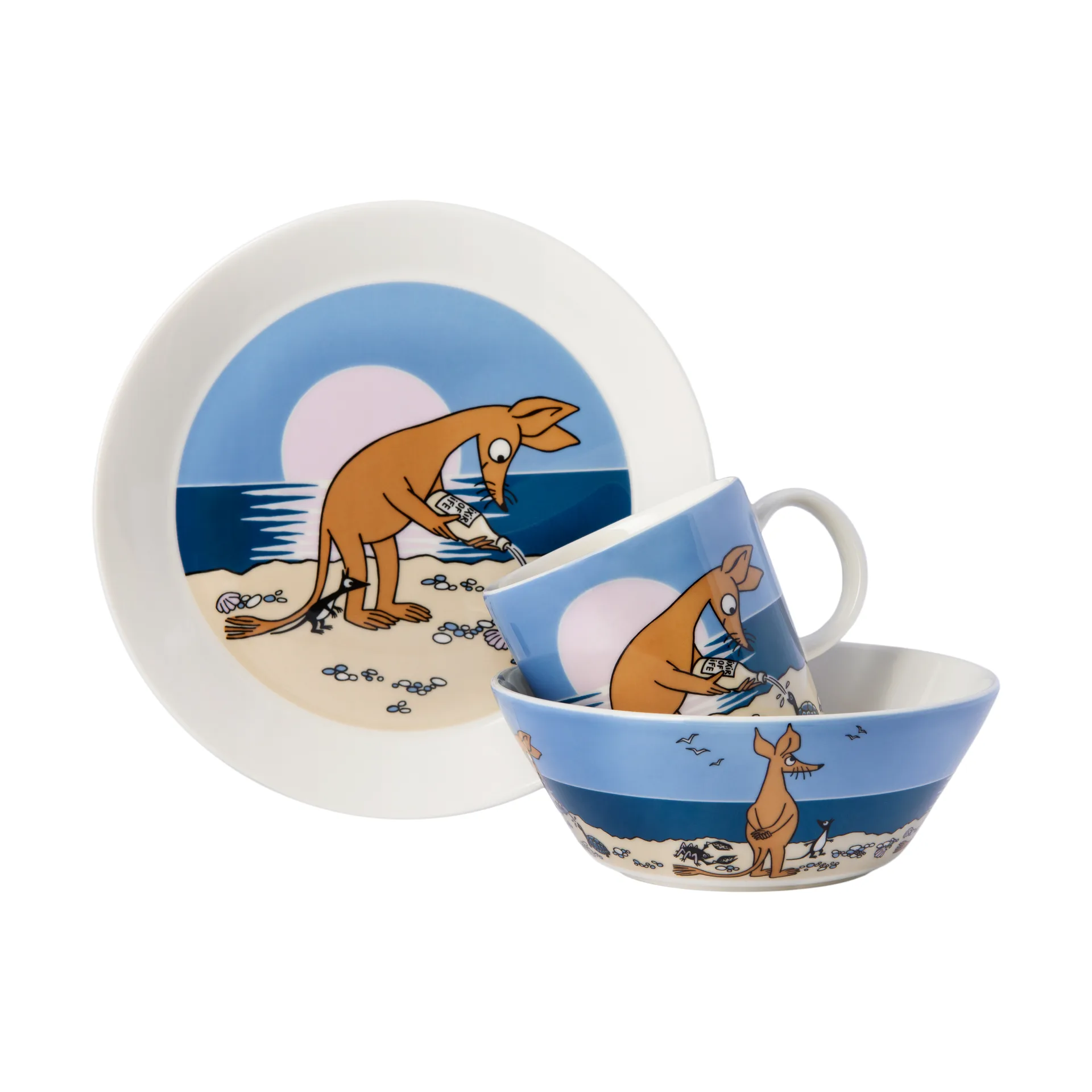 Sniff Moomin mug 30 cl, Blue Moomin Arabia