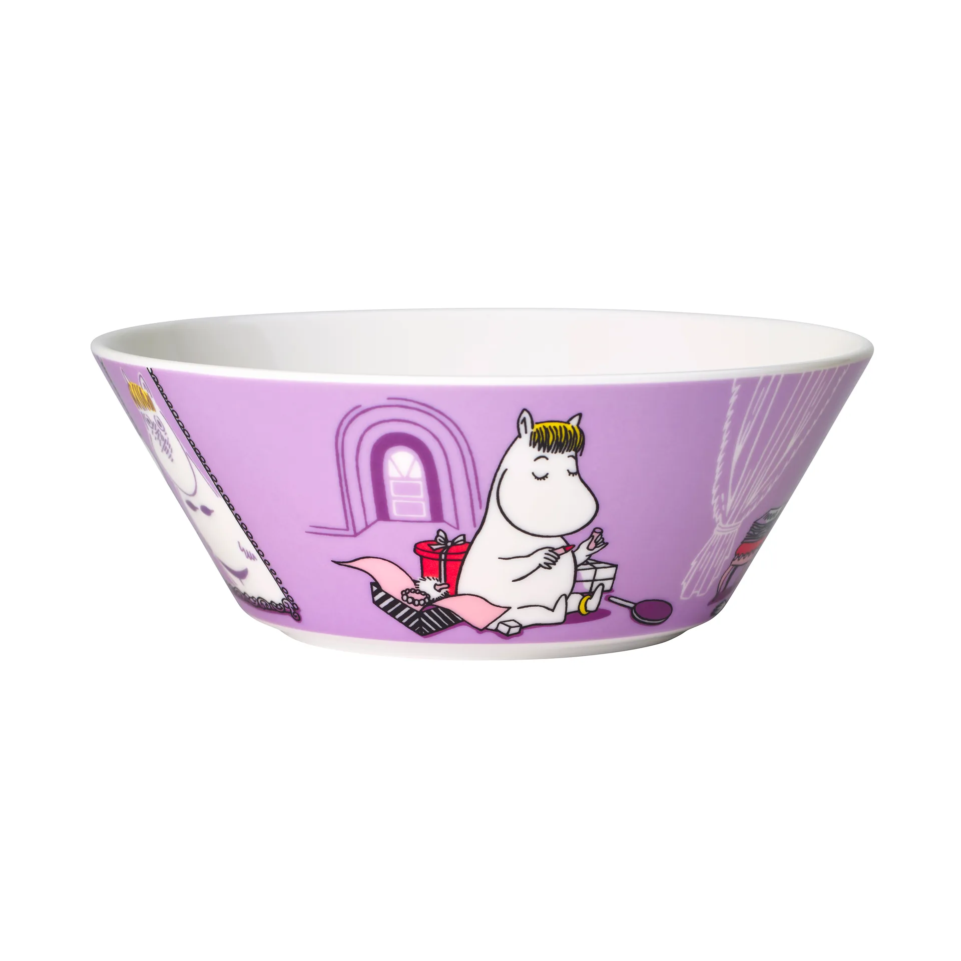 Snorkmaiden purple Moomin bowl, purple Moomin Arabia