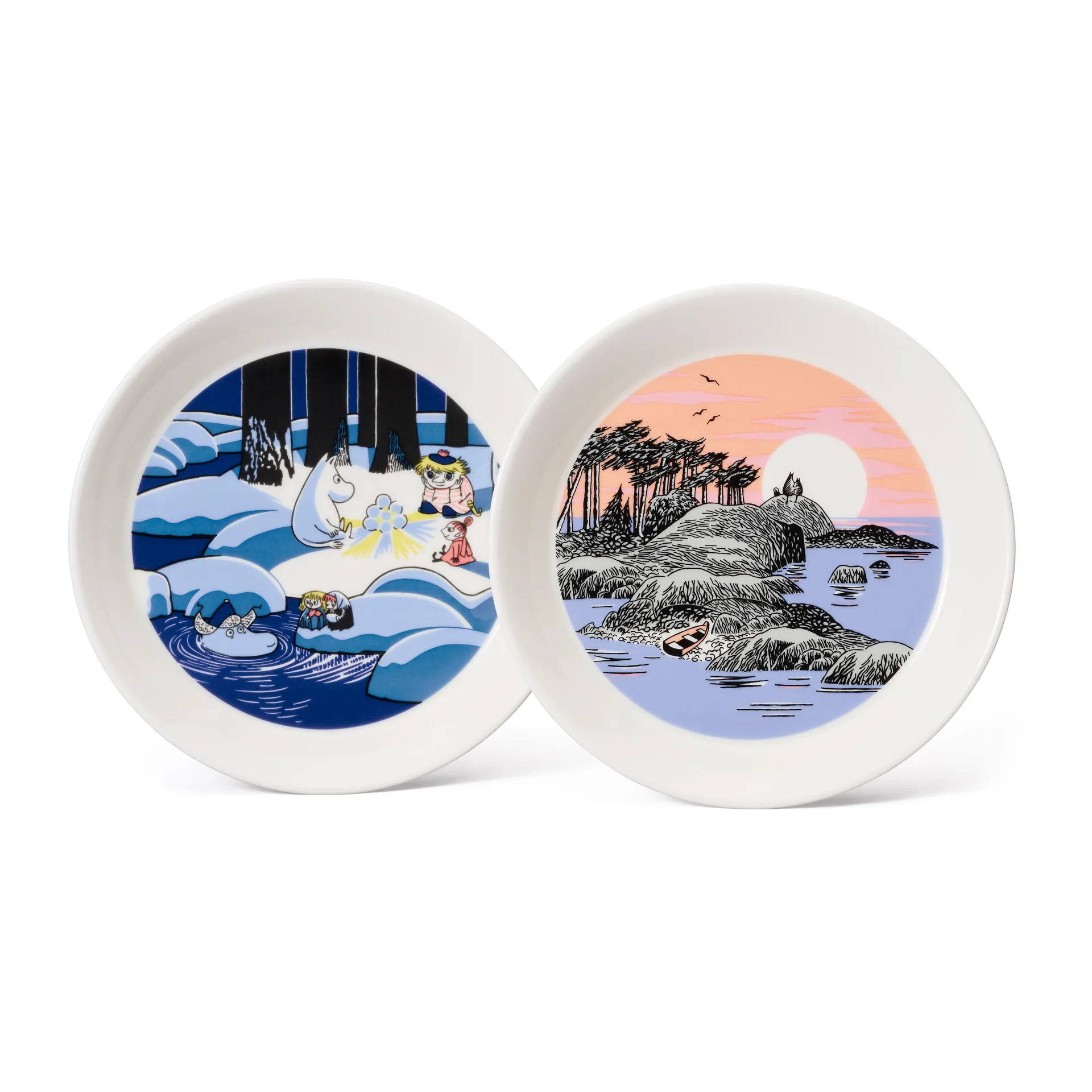 Snow lantern & Moomin’s Day 2018 Moomin plate set, Ø19 cm Moomin Arabia