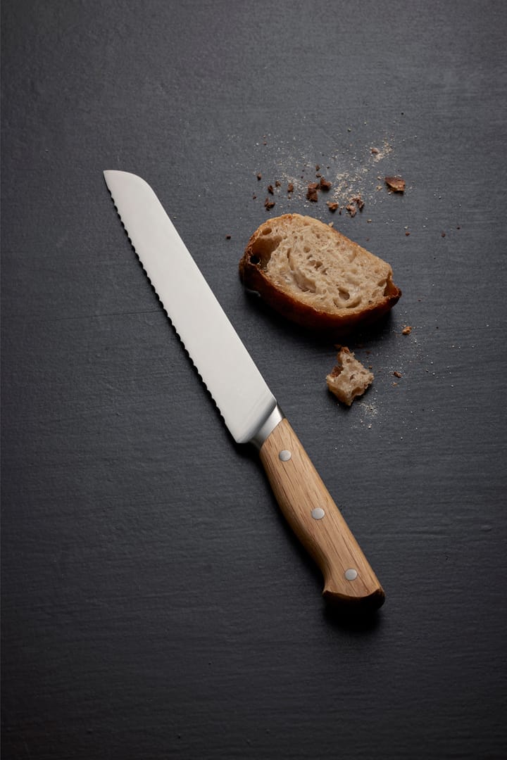 Foresta bread knife 32.5 cm, Stainless steel-oak Morsø