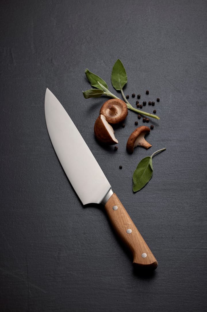 Foresta chef's knife 33 cm, Stainless steel-oak Morsø