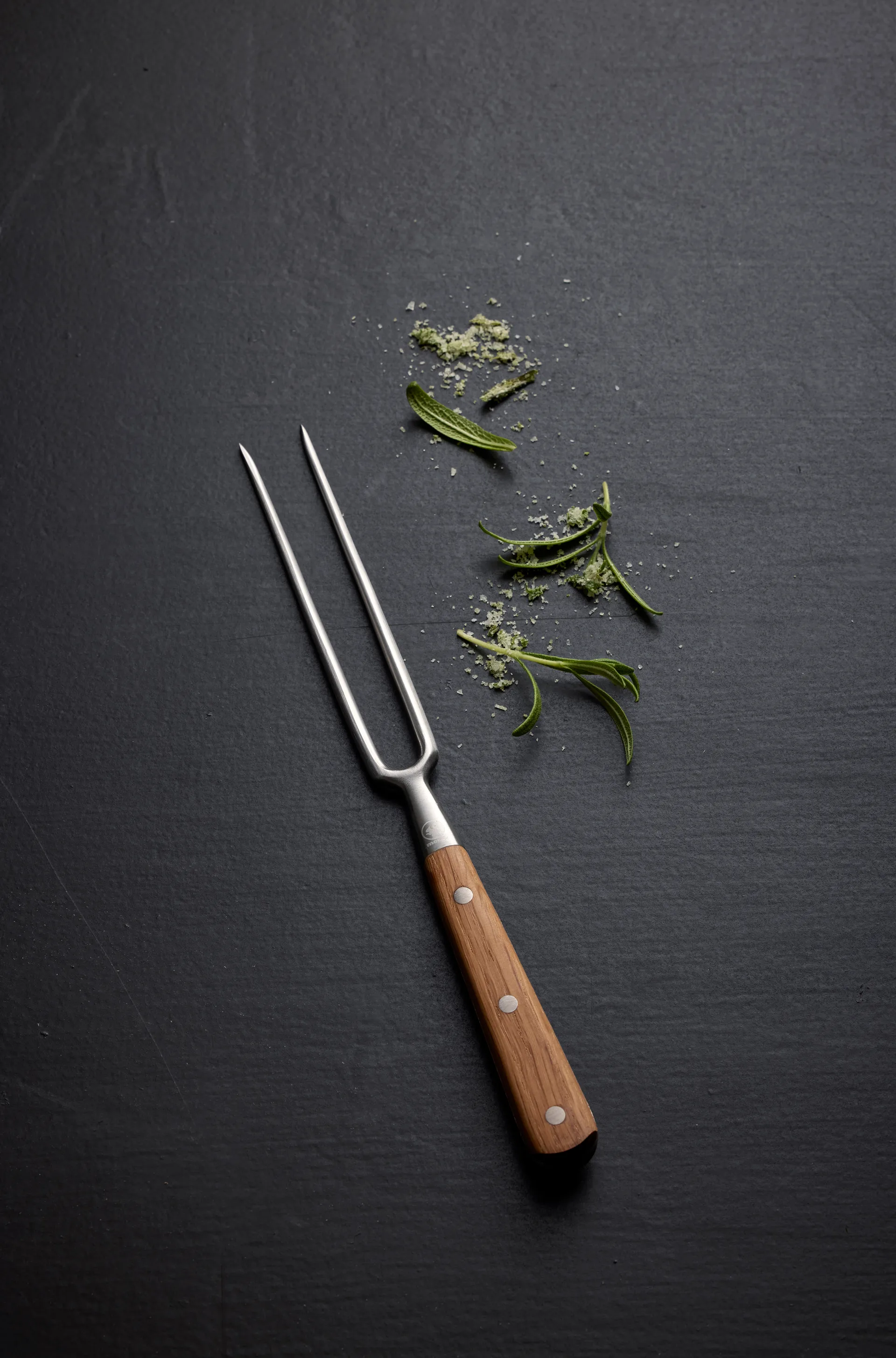 Foresta steak fork 28 cm, Stainless steel-oak Morsø