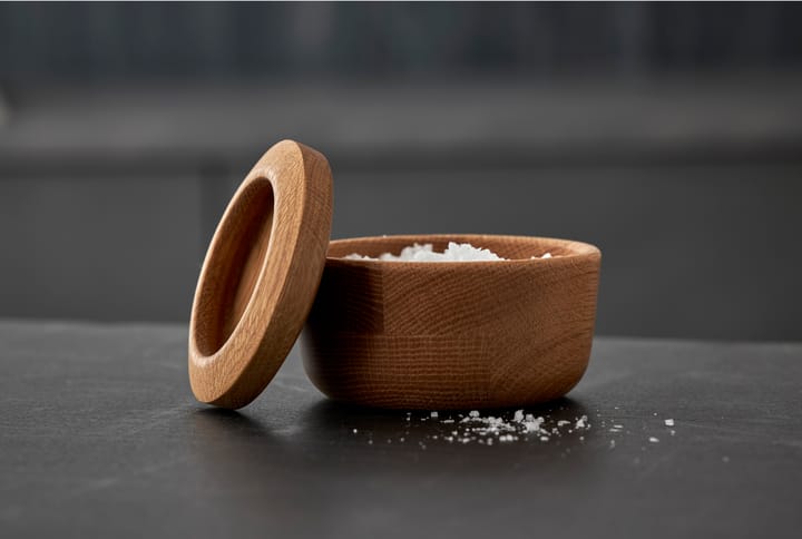 Kit salt cellar with lid, Oak Morsø