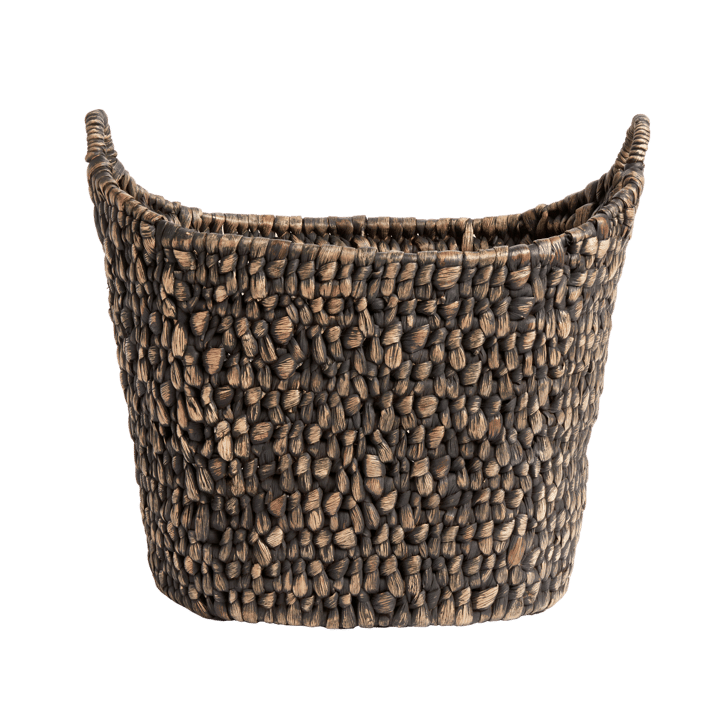 Basha basket Ø42 cm, Water hyacinth-black MUUBS