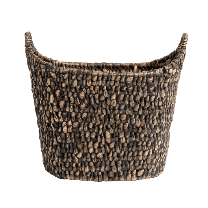 Basha basket Ø42 cm - Water hyacinth-black - MUUBS