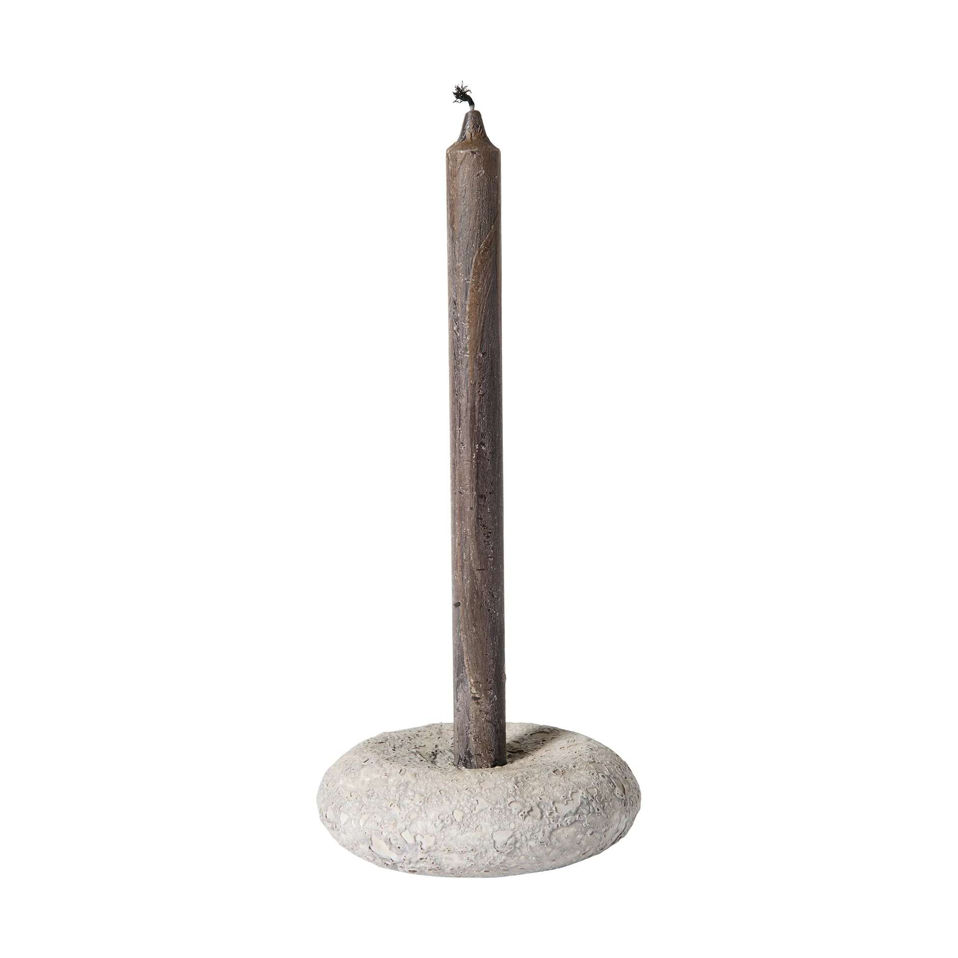 Luna candle holder, Grey, Ø13x4.8 cm MUUBS