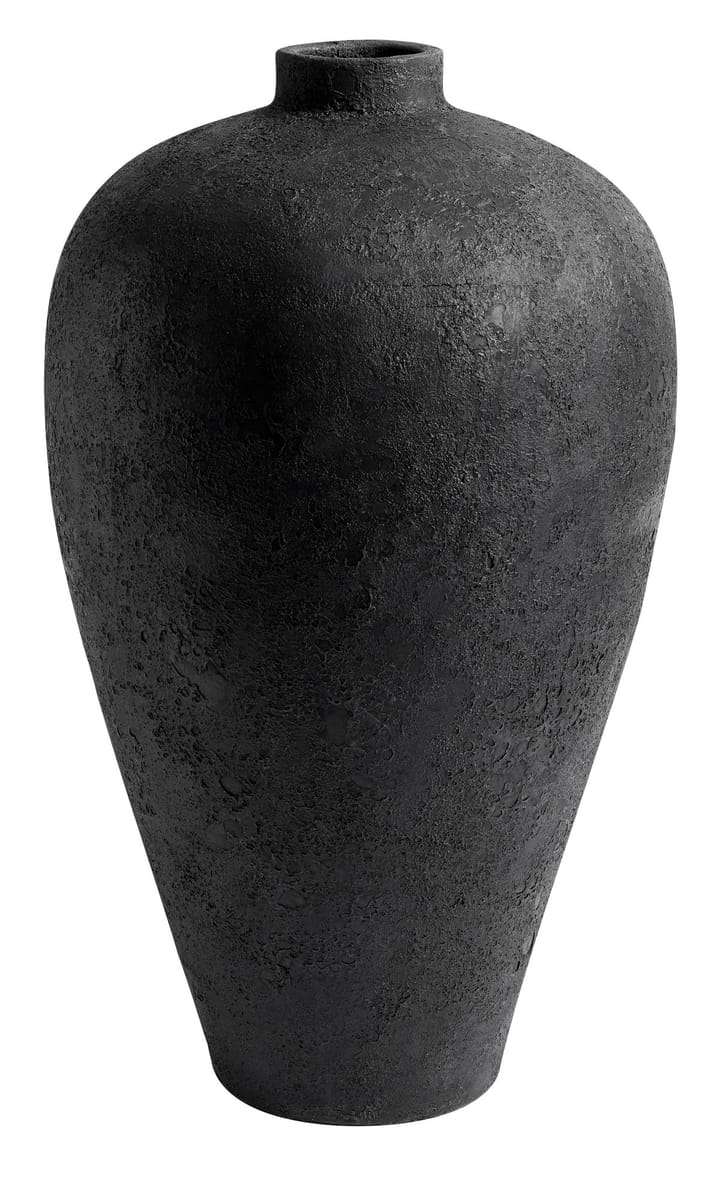Luna pot 80 cm - Black-terracotta - MUUBS