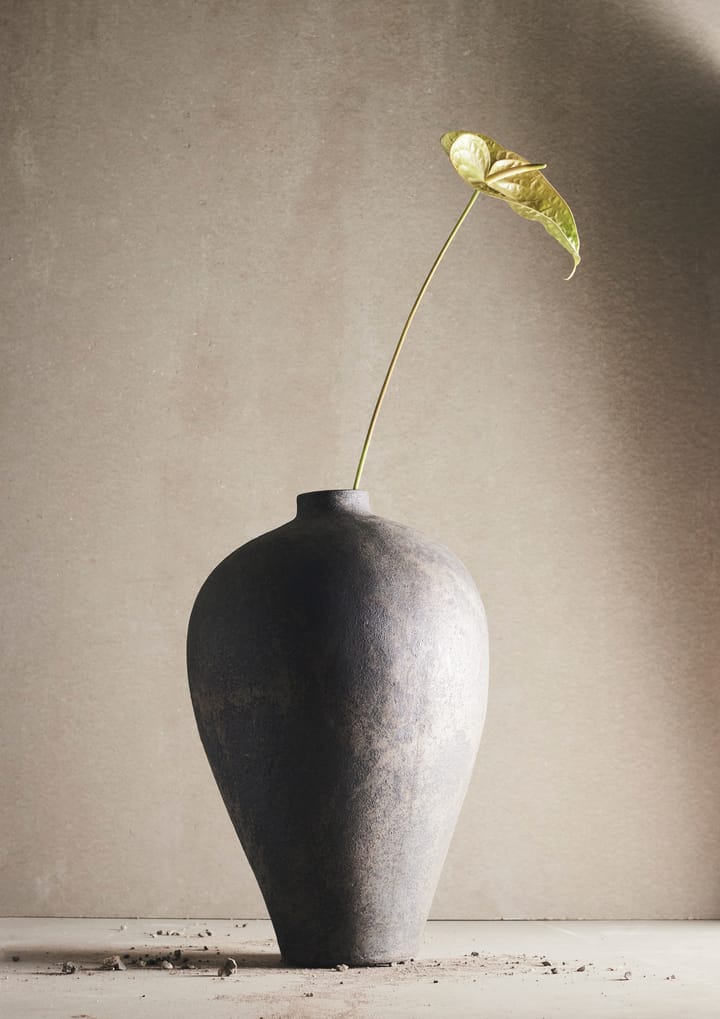 Memory flower pot-vase 60 cm, Brown/grey terracotta MUUBS