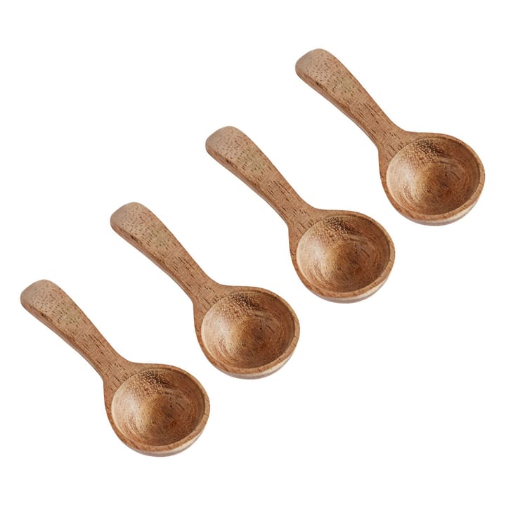 Muubs teak saltspoon 4-pack - nature - MUUBS