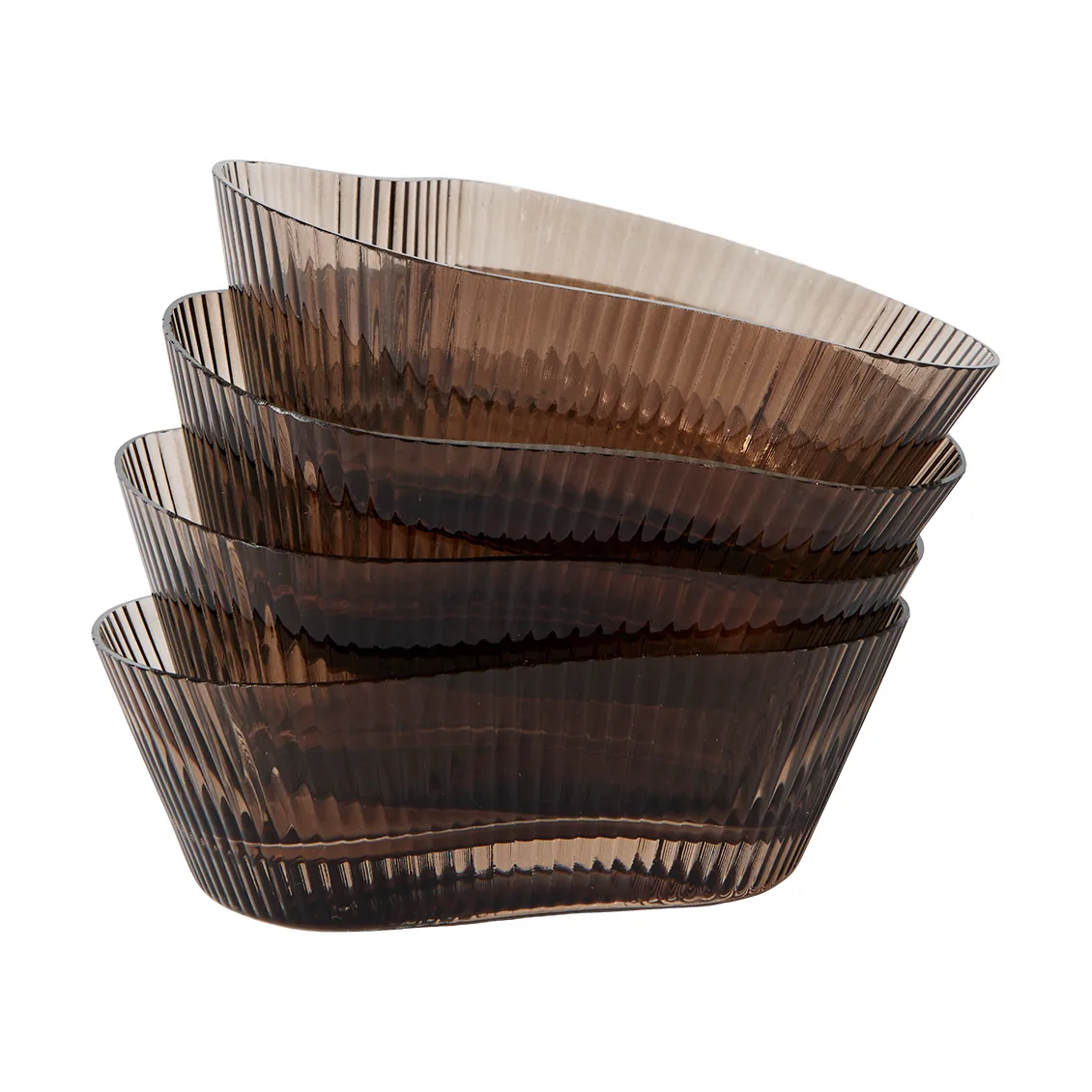 Ripe bowl 4-pack, Smoked brown MUUBS