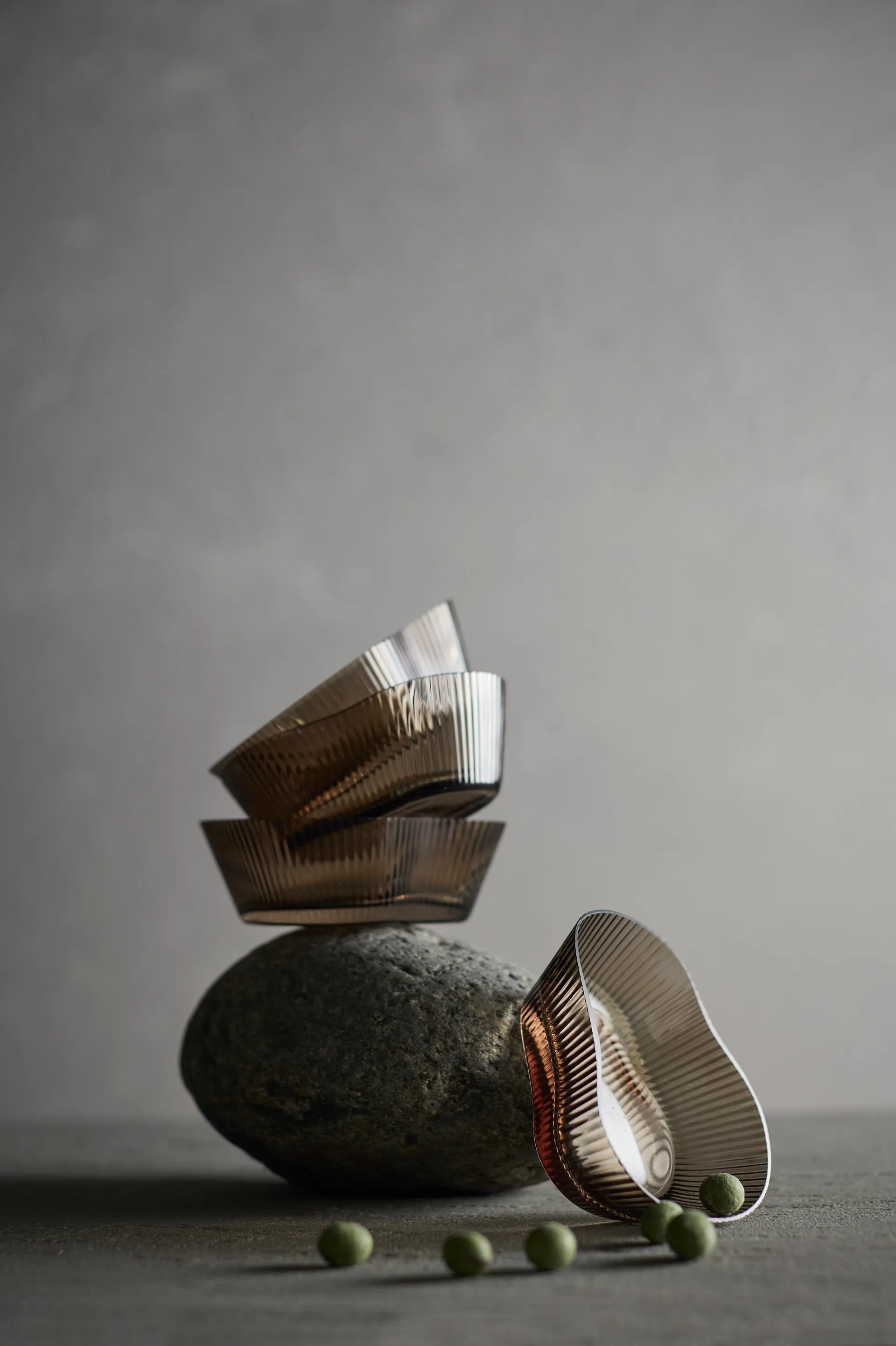 Ripe bowl 4-pack, Smoked brown MUUBS