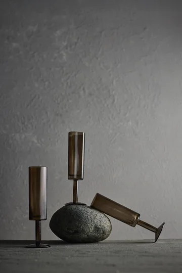 Ripe champagne glass 14,5 cl - Smoked brown - MUUBS