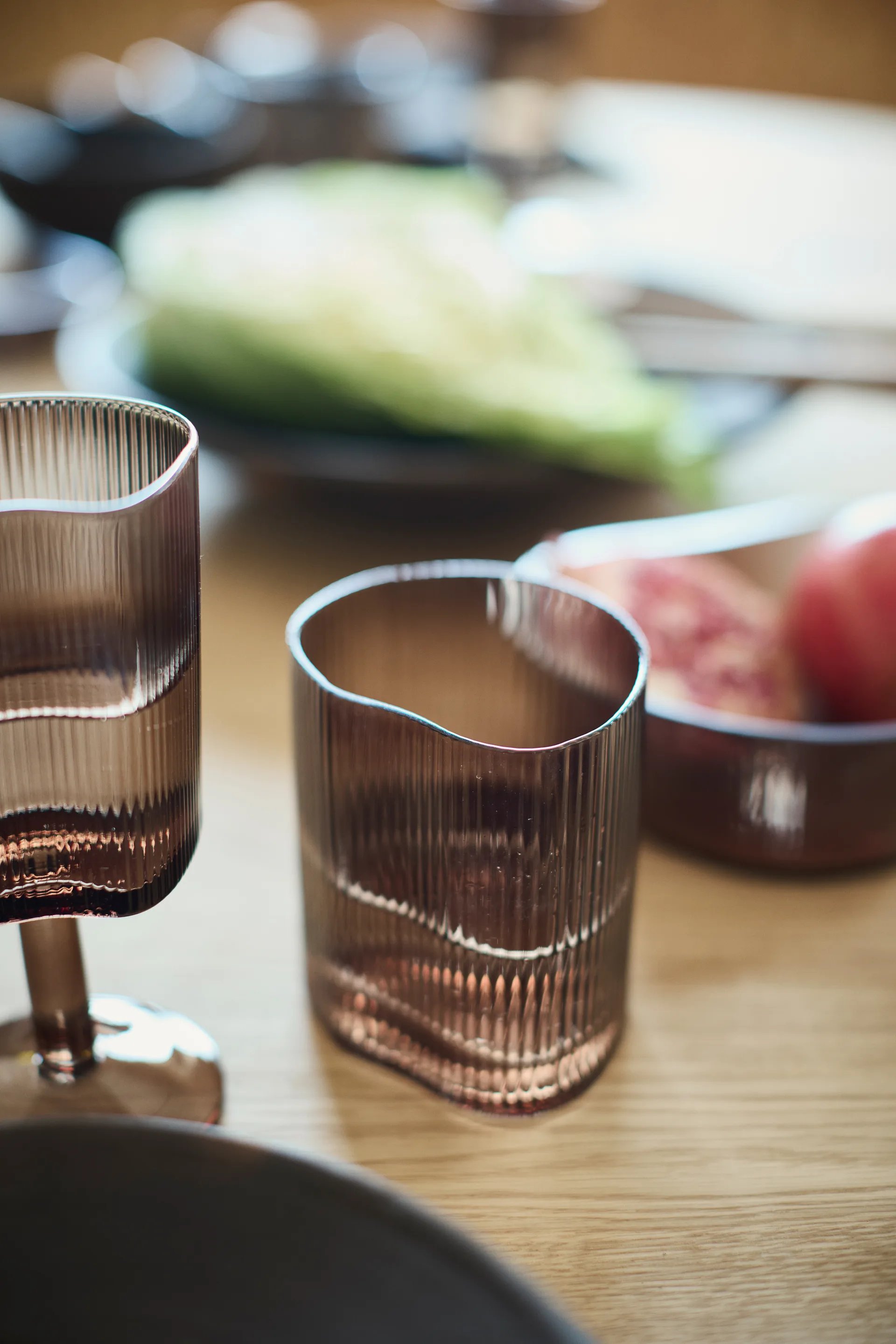 Ripe drinking glass 39 cl, Smoked brown MUUBS