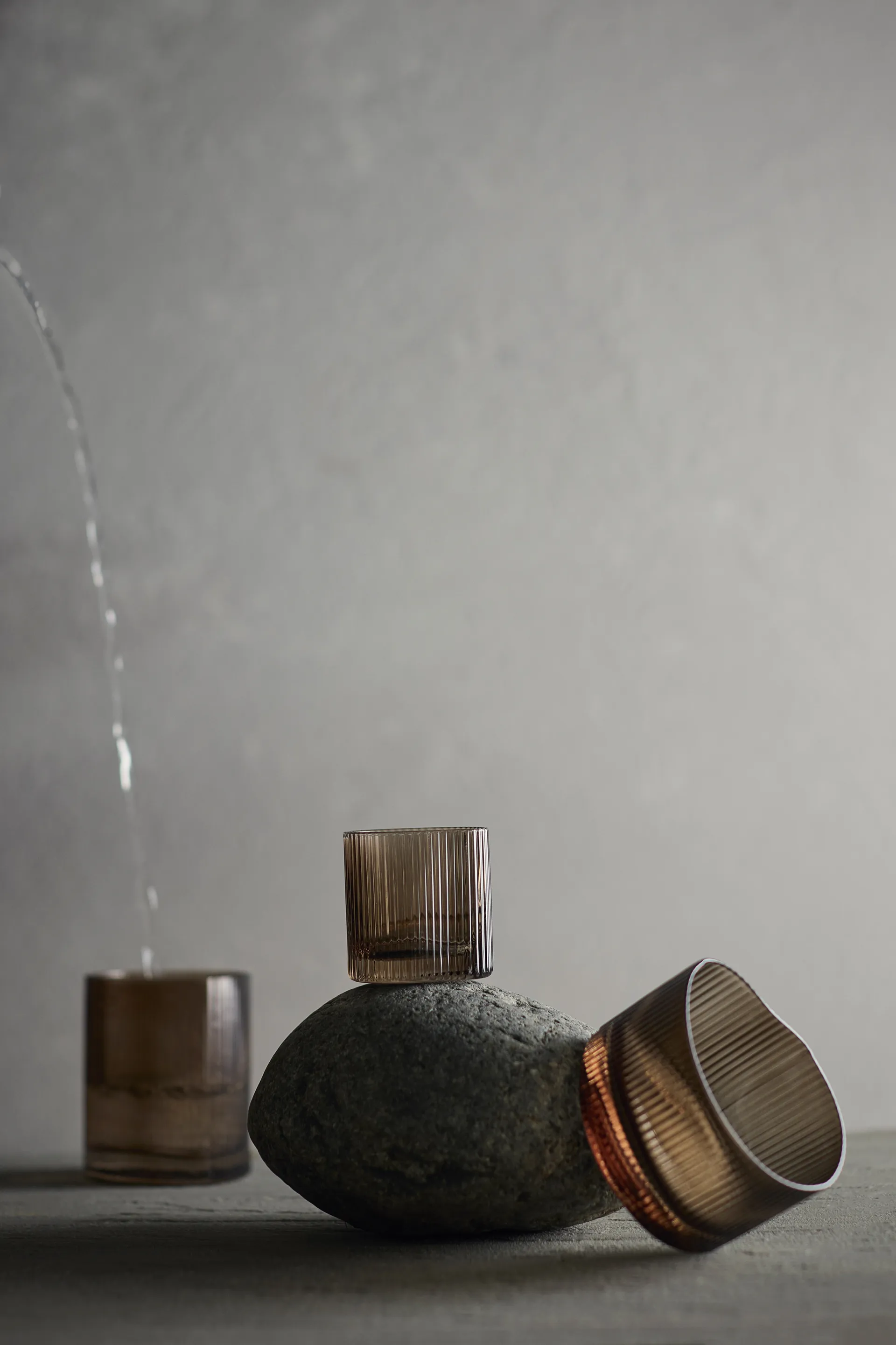 Ripe low drinking glass 20 cl, Smoked brown MUUBS