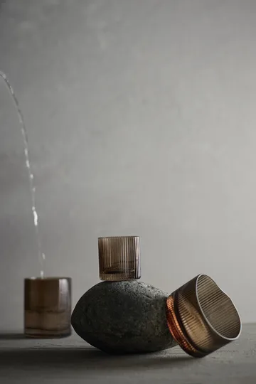 Ripe low drinking glass 20 cl - Smoked brown - MUUBS