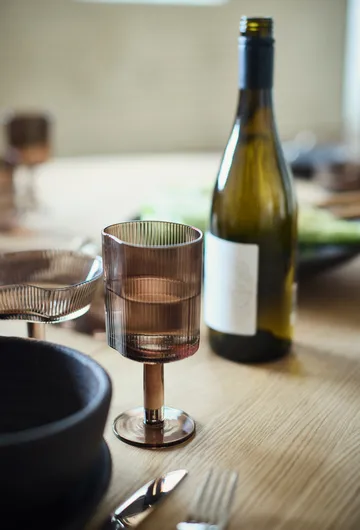 Ripe red wine glass 29,5 cl - Smoked brown - MUUBS