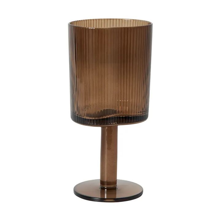 Ripe white wine glass 21 cl - Smoked brown - MUUBS