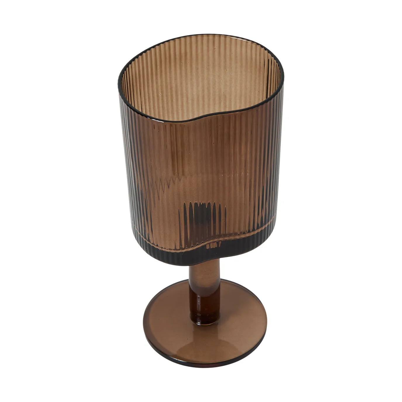 Ripe white wine glass 21 cl, Smoked brown MUUBS