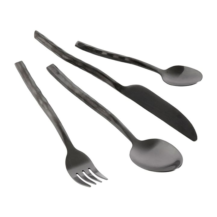 Uta cutlery 16 pieces - Matt black - MUUBS