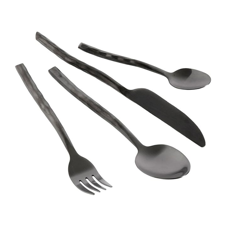Uta cutlery 16 pieces, Matt black MUUBS
