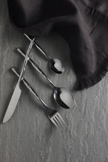 Uta cutlery 16 pieces - Polished steel - MUUBS