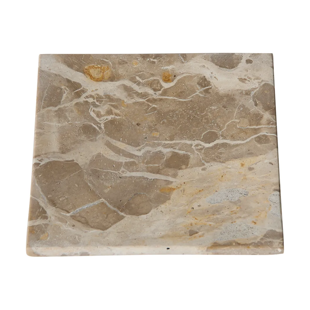 White decorative tray, Seashell, 12x12 cm MUUBS