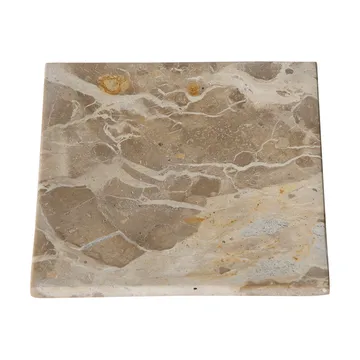 White decorative tray - Seashell, 12x12 cm - MUUBS