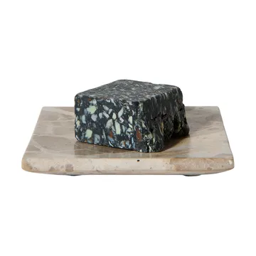 White decorative tray - Seashell, 12x12 cm - MUUBS