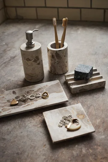 White decorative tray - Seashell, 30x12 cm - MUUBS