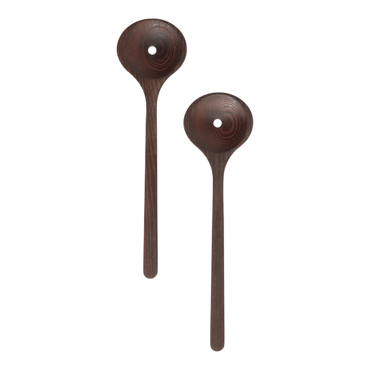 Yami salad servers 30 cm 2-pack - Brown - MUUBS