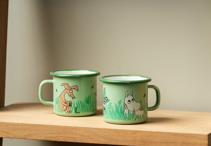 Boys enamel mug 25 cl, Green Muurla