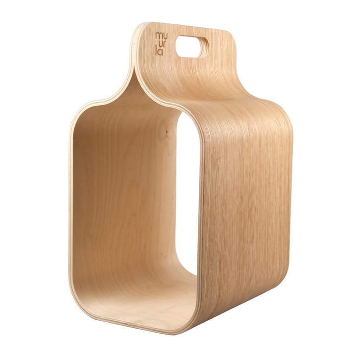 Carrier newspaper holder, Oak Muurla