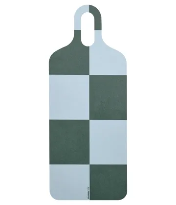 Checks & Stripes tray 13x33 cm - Brown-pink-green - Muurla
