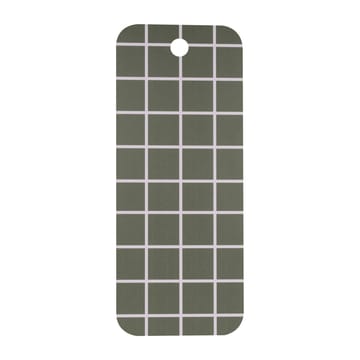 Checks & Stripes tray 18x44 cm - Green-beige - Muurla