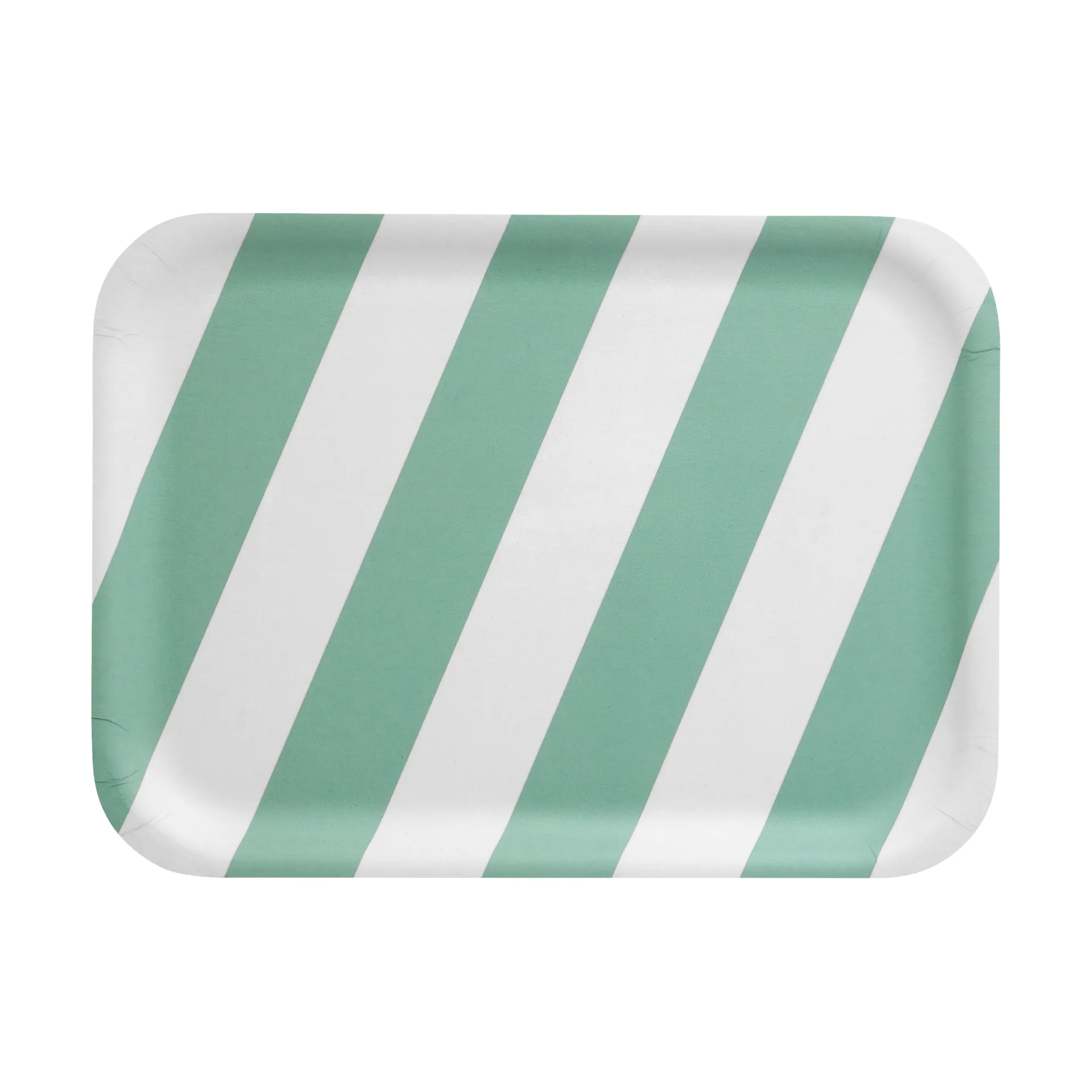 Checks & Stripes tray 20x27 cm, Mint Muurla