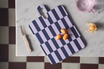 Checks & Stripes tray 21x31 cm - Lilac-blue-green - Muurla