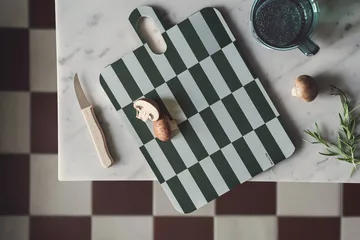 Checks & Stripes tray 21x31 cm - Lilac-blue-green - Muurla