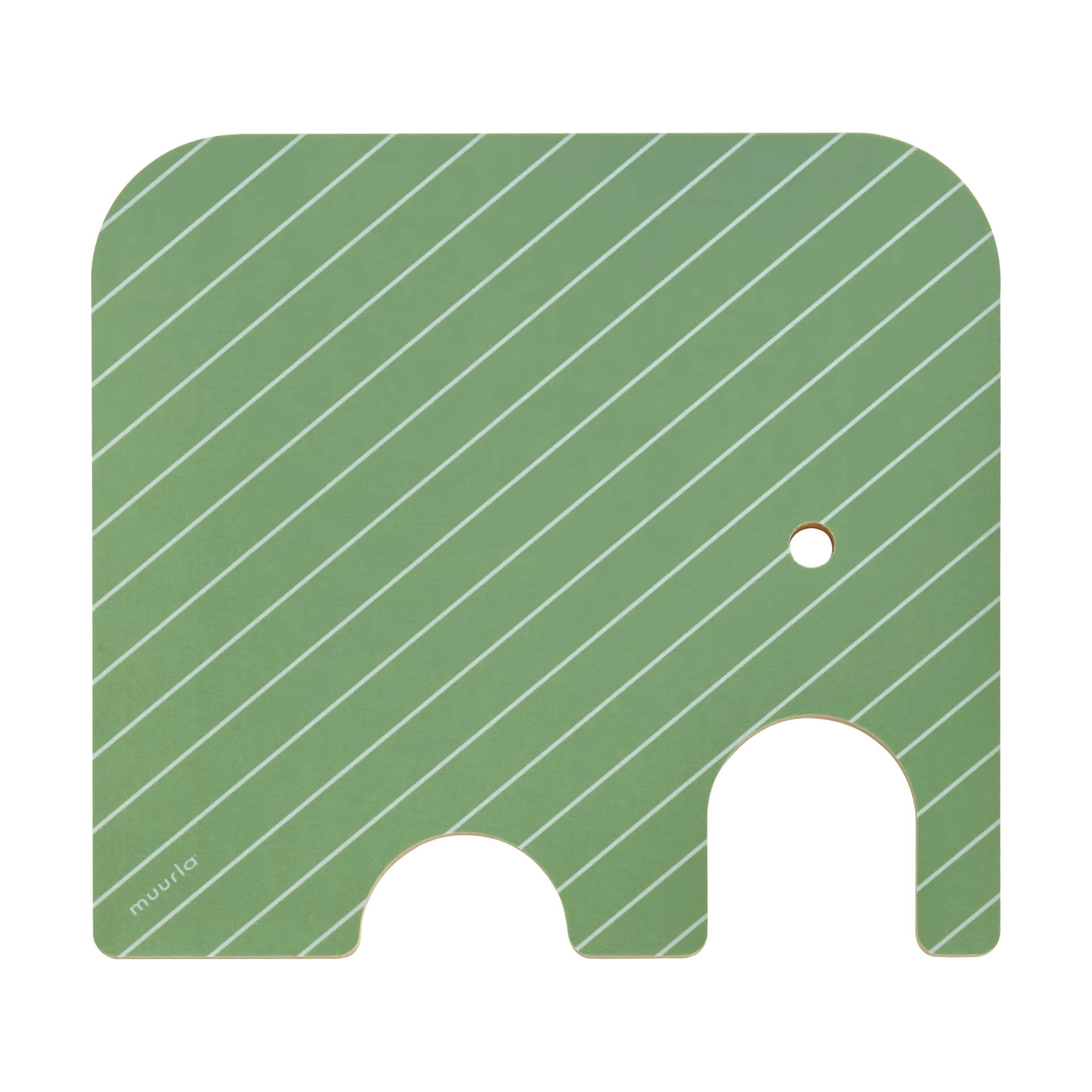 Elephant Chop & Serve cutting board S, Green Muurla