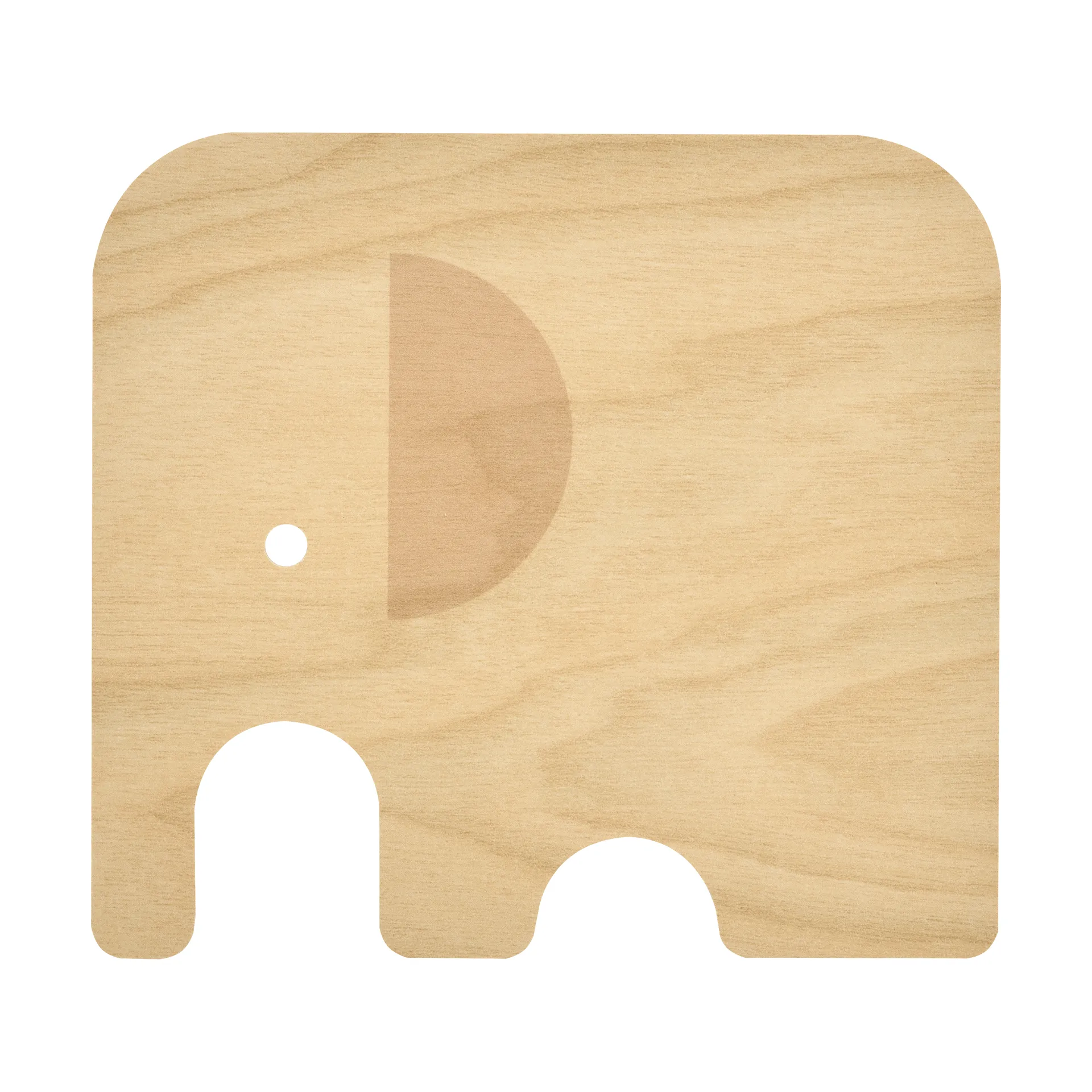 Elephant glass coaster 11x10 cm, Green Muurla