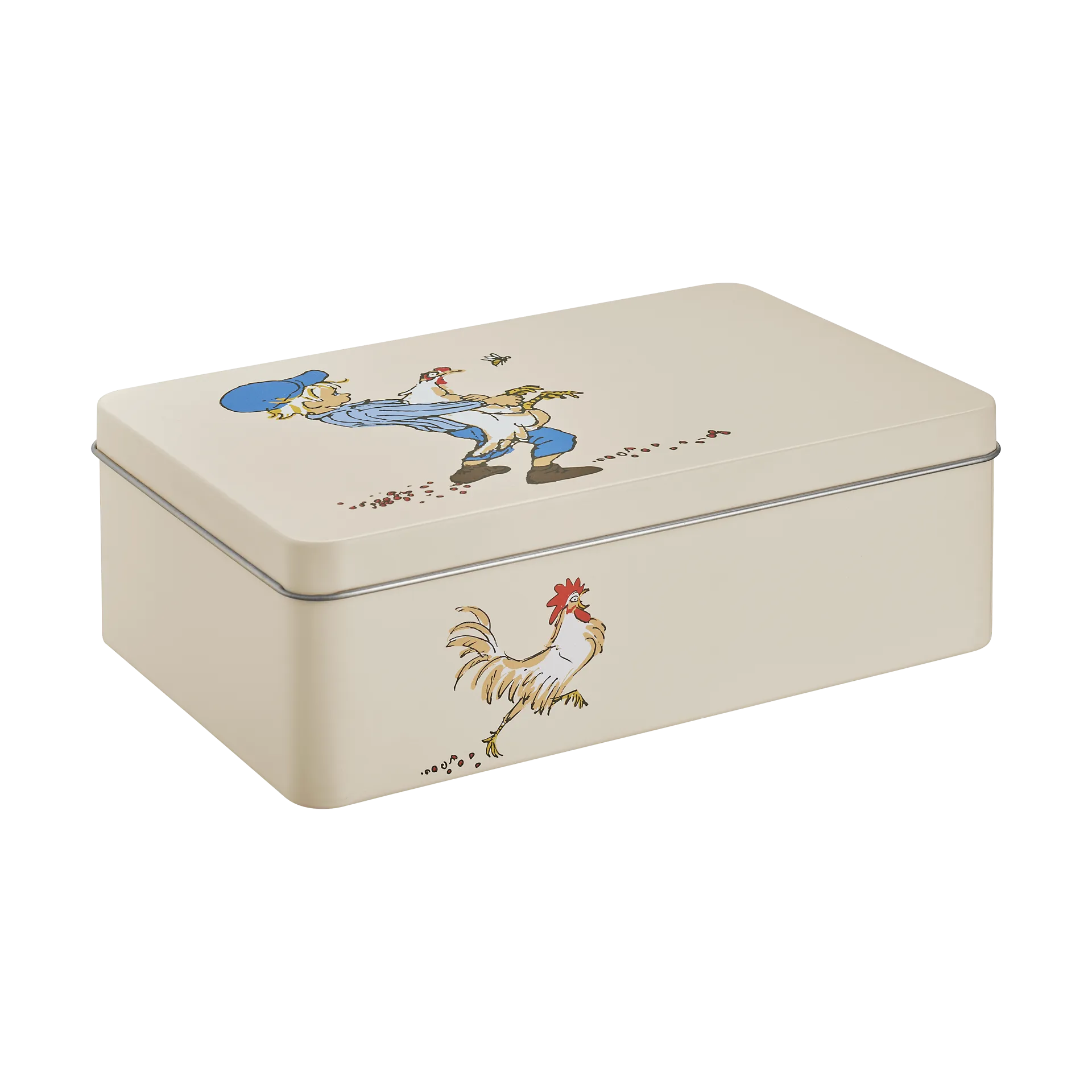 Emil Tin Canister 18x12x6 cm, Cluck Cluck Muurla