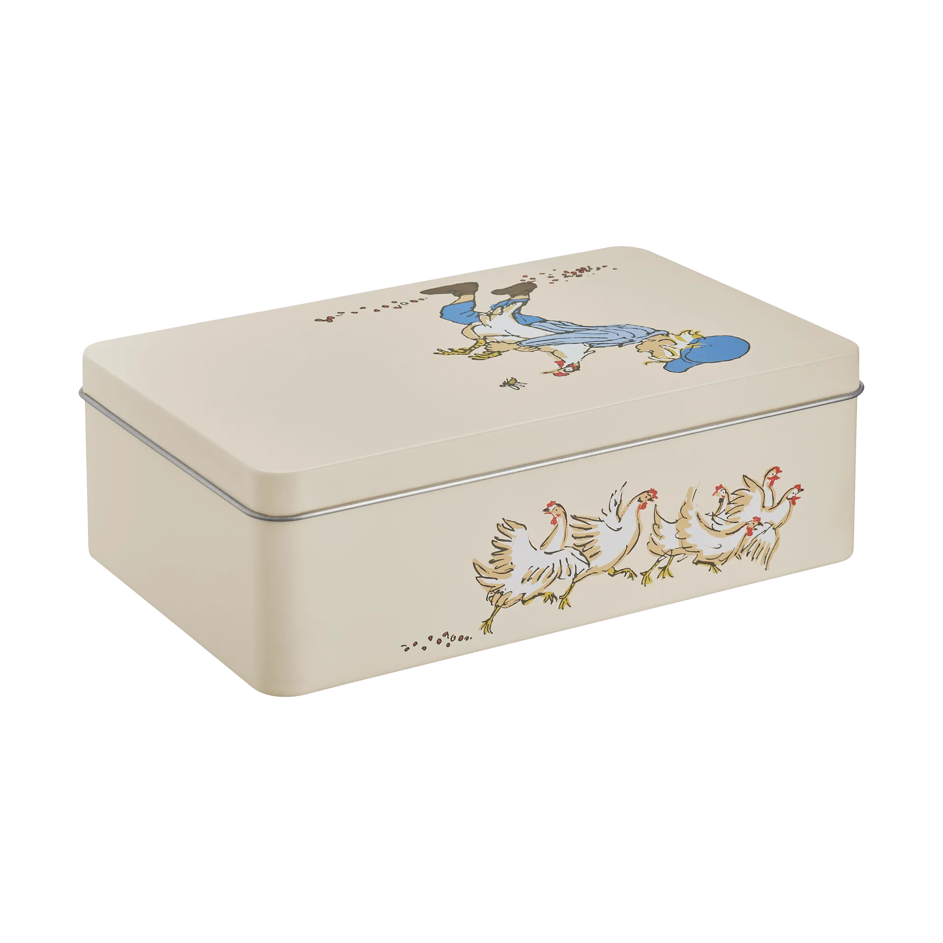 Emil Tin Canister 18x12x6 cm, Cluck Cluck Muurla