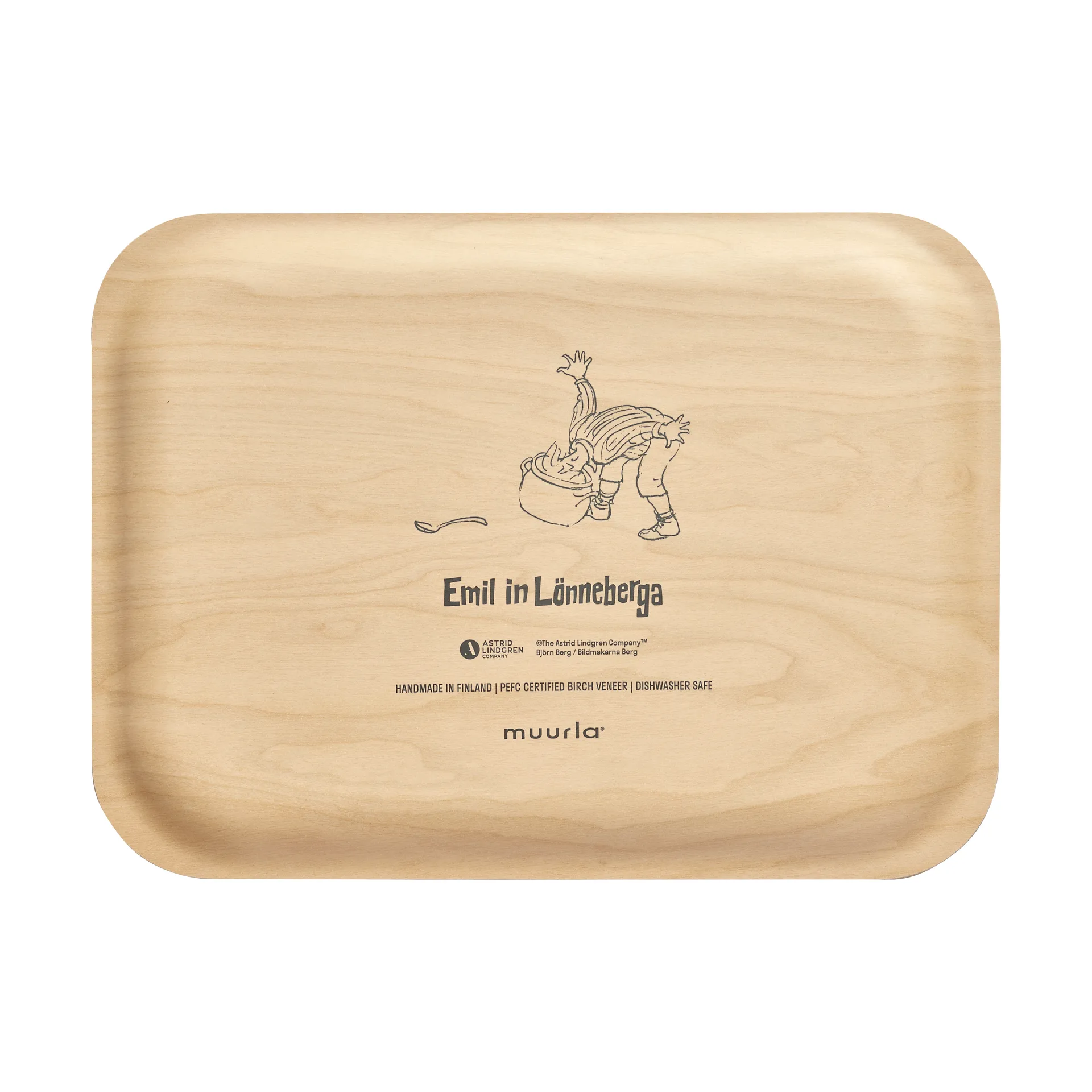 Emil tray 20x27 cm, Blue Muurla
