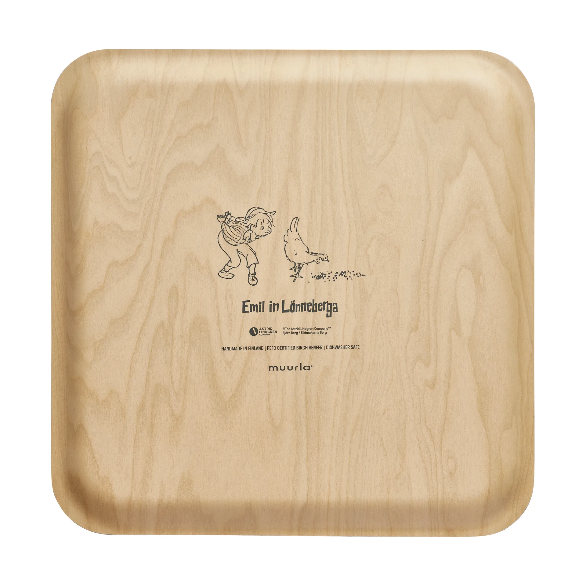 Emil tray 33x33 cm, Cluck Cluck Muurla
